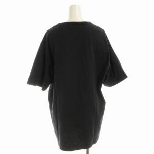Maison Kitsuné Flower Fox Patch Tee Tシャツ カットソー 半袖 L 黒 ブラック FU00161KJ0010