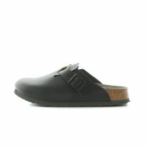 BIRKENSTOCK プロフェッショナル ボストン サボ サンダル 天然皮革 38 24.5cm ブラック /NQ