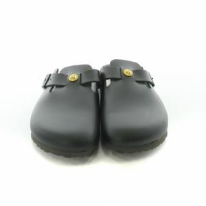 BIRKENSTOCK プロフェッショナル ボストン サボ サンダル 天然皮革 38 24.5cm ブラック /NQ