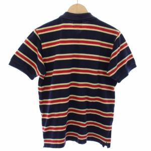 A BATHING APE ポロシャツ 半袖 ボーダー S 紺 1860-112-004 /TK