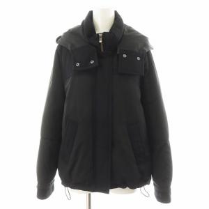 20AW ダウンジャケット フード 切替 アウター 38 黒 ブラック 0320407117 /AN42