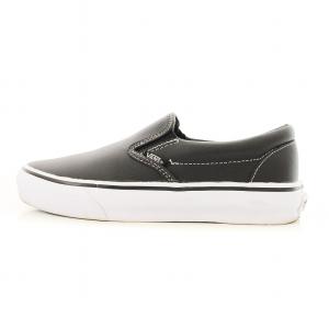 SLIP ON スリッポン スニーカー シューズ US6 24cm 黒 V98CF /MM