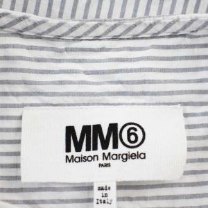 MM6 Maison Margiela COMBO STRIPE DOCKING 2WAY SHIRT S32GC0499 レイヤード シャツ