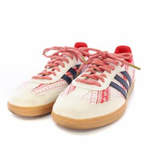 adidas Originals SAMBA VEGAN スニーカー シューズ 総柄 USA6 24cm 白 赤 GZ4711 /TK