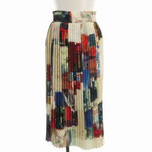 スカート ロング プリーツ 総柄 1 マルチカラー 504348002 /EE