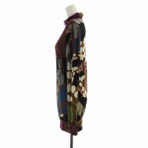 M MISSONI カットソー ハイネック 総柄 スキッパー 40 マルチカラー OPMIHW0300 /RO
