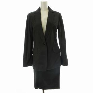 セットアップ スーツ テーラードジャケット タイトスカート ひざ丈 2 グレー 30-22-31-108