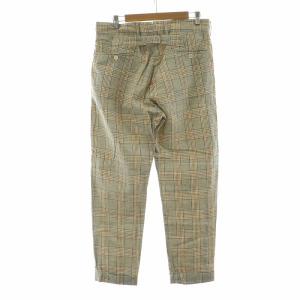 Engineered Garments パンツ チェック 麻 リネン ロールアップ 32 ベージュ /NQ