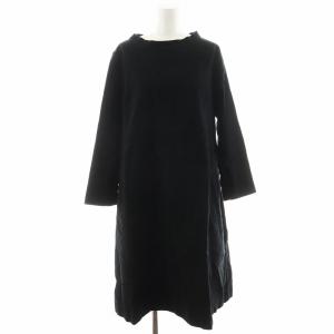 ワンピース ロング丈 長袖 コットン 0 黒 ブラック 5125035 /AN19