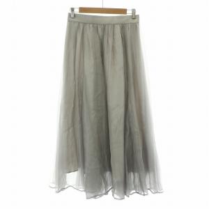23AW フレアスカート ロング 2 グレー 43331490 /NQ