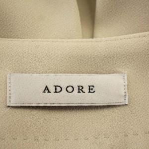 ADORE ノーカラージャケット 531-0150222 ショート丈 フレアスリーブ 36 ベージュ /G