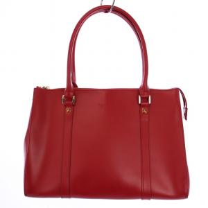 ハンドバッグ トートバッグ レザー 赤 /BM