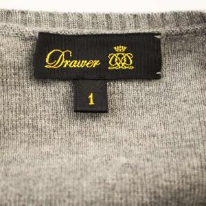 Drawer カシミヤ ニット 6513-106-0517 パフショルダー 長袖 カットソー 1 グレー /G