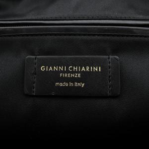 GIANNI CHIARIN トートバッグ ハンドバッグ ショルダーバッグ レザー 黒 ブラック 茶 ブラウン /AN9