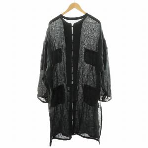 Yohji Yamamoto POUR HOMME チャイナジャケッ ト リネン 2 チャコールグレー
