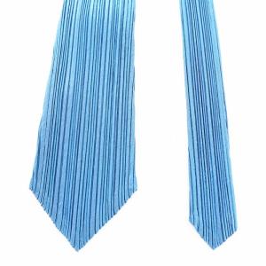 ISSEY MIYAKE MEN レギュラータイ ネクタイ プリーツ 青 ブルー /AN30