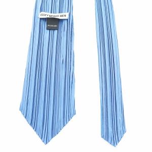 ISSEY MIYAKE MEN レギュラータイ ネクタイ プリーツ 青 ブルー /AN30