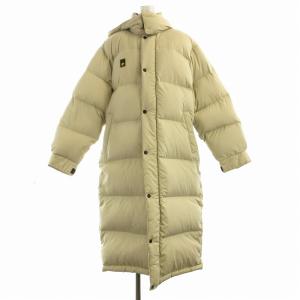 ダウンコート ロング ナイロン L ベージュ DMC-3175 /EE