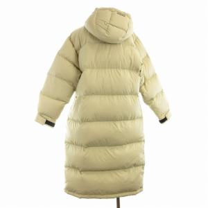 DESCENTE ダウンコート ロング ナイロン L ベージュ DMC-3175 /EE