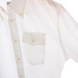 SEQUEL ボタンダウンシャツ コットン 長袖 M 白 /YM