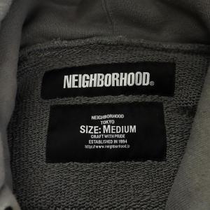 NEIGHBORHOOD THICK-H C-HOODED LS パーカー プルオーバー ロゴ M グレー 192FPNH-CSM14