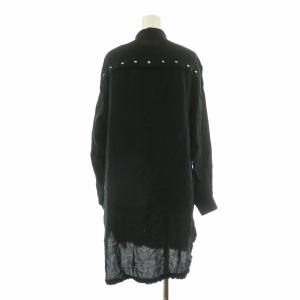 DIESEL シャツ ブラウス 長袖 ロング丈 XS ブラック 00SUP8-D /NQ