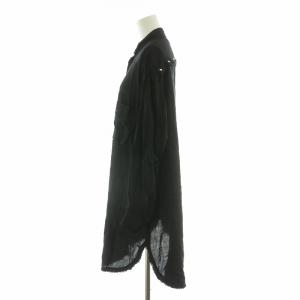 DIESEL シャツ ブラウス 長袖 ロング丈 XS ブラック 00SUP8-D /NQ