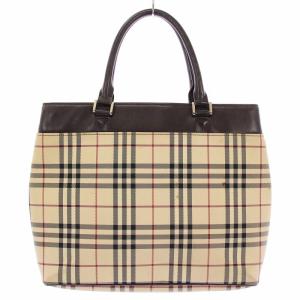BURBERRY トートバッグ ノバチェック ベージュ ブラウン