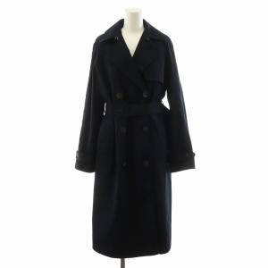 PFF.TWILL.3 STAPLE.TRENCH.S トレンチコート ロング丈 アウター S 紺 ネイビー