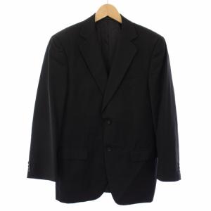 Ermenegildo Zegna スーツ テーラードジャケット ストライプ パンツ スラックス 46 黒 28BAG3 /TK