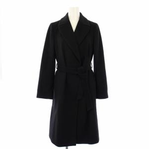 チェスターコート カシミヤ アウター 38 黒 11-08-34-08702 /TK