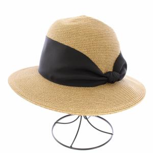 カミラ CAMILA 中折れハット ペーパーハット 帽子 ベージュ 黒 /TK