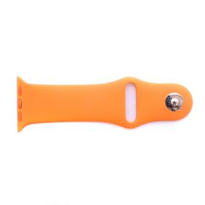 HERMES Apple Watch アップルウォッチ series 2 スポーツバンド 38MM ラバーバンド オレンジ