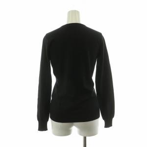 RALPH LAUREN ニット セーター 長袖 薄手 金刺繍 プルオーバー S ブラック WMBLSWE3P00015 /NQ