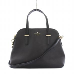 ハンドバッグ ショルダーバッグ 2WAY レザー 黒 /YM