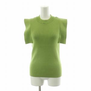 タグ付き スクエアスリーブニットトップス SQUARE SLEEVE KNIT TOPS 2 グリーン