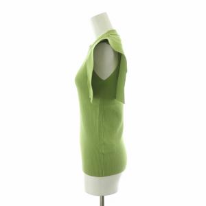 CLANE タグ付き スクエアスリーブニットトップス SQUARE SLEEVE KNIT TOPS 2 グリーン