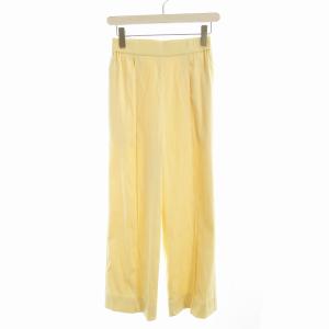 スプリングサテンワイドパンツ ストレート 36 アイボリー YR22-23021SP /EE