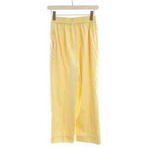 yori スプリングサテンワイドパンツ ストレート 36 アイボリー YR22-23021SP /EE