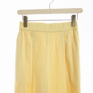 yori スプリングサテンワイドパンツ ストレート 36 アイボリー YR22-23021SP /EE