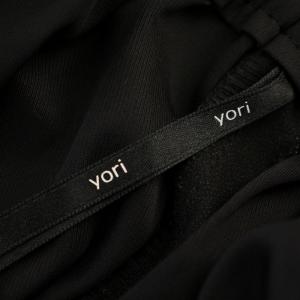 yori 22AW ウィンターサテン ワイドパンツ YR2222-142AW-3 イージーパンツ センターシーム