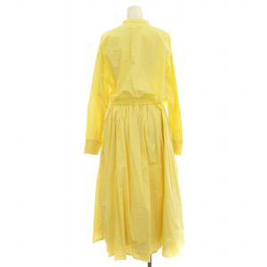 MILA OWEN MILAOWEN 24SS スタンド衿前ふらし後ドッキングシャツワンピース 09WF0241007 ロング 長袖 ワンピース