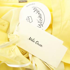 MILA OWEN MILAOWEN 24SS スタンド衿前ふらし後ドッキングシャツワンピース 09WF0241007 ロング 長袖 ワンピース