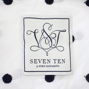 SEVEN TEN by MIHO KAWAHITO 22SS シャツ 6S102 ブラウス 長袖 ドット 水玉 M 白 ホワイト /G