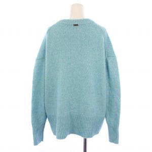 MICA&DEAL ワイドクルーネックプルオーバー ニット セーター 長袖 アルパカ F 水色 0124408303 /BM