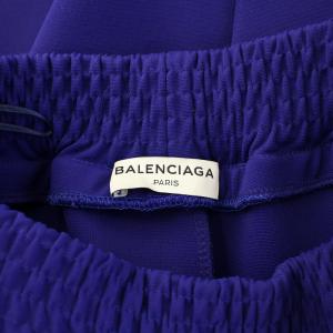 BALENCIAGA タイトスカート イージー ミモレ ロング ウエストゴム ストレッチ 無地 36 青 ブルー /BB