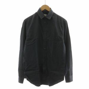シャツ ストライプ 長袖 38 グレー H0097L /NQ