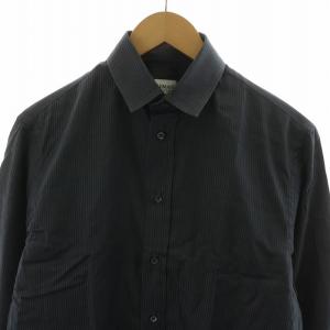 ARMANI COLLEZIONI シャツ ストライプ 長袖 38 グレー H0097L /NQ