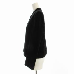 jun ashida ベロアジャケット ハイネック 9 黒 ブラック PA205323 /EE