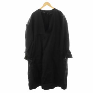 HARE コート ロング丈 ベスト付き ナイロン F 黒 ブラック HA030088AD /AN35